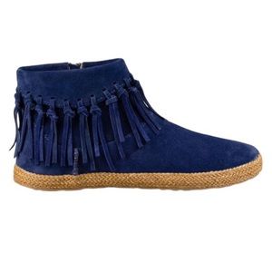 UGG Blue Fringe Ankle Boots